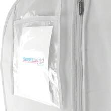 2入組婚紗用長衣罩,透明防塵防水防潮掛式收納袋 - 白色 - 查看 4