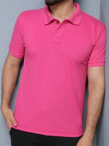 Men Polo Shirts - Rosa Roja - Ver 3