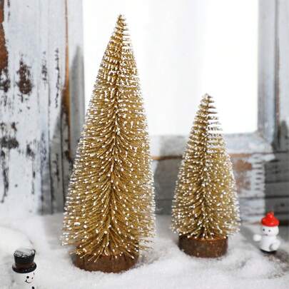 2 chiếc Giáng sinh Mini bông tuyết phong cảnh mùa thu cây thông Noel trang trí cảnh quan thủ công trang trí, tiệc ngày lễ Giáng sinh trang trí nhà cửa quầy cửa sổ trang trí cảnh để bàn, quà tặng cho gia đình vào dịp Giáng sinh sinh nhật trang trí Giáng sinh trang trí phòng trang trí Giáng sinh mùa đông quà tặng Giáng sinh trang trí nhà trang trí Giáng sinh