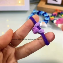 100入組DIY情侶編織手環彩虹小橡皮筋閨蜜彩色髮箍皮革小禮品適用於女性頭飾