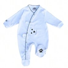 Nika Baby Macacão bebê patinhas unissex