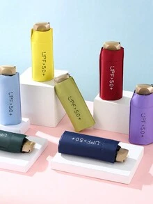 Mini Paraguas Sombrilla con protección UV Portátil y Ligera en varios colores. - Oro rosa - Ver 3