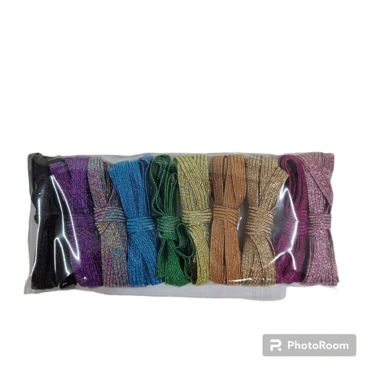 Elástico Plano Para Libretas O Costura 10 Colores 6mm - 10 M - Multicolor - Añade 1