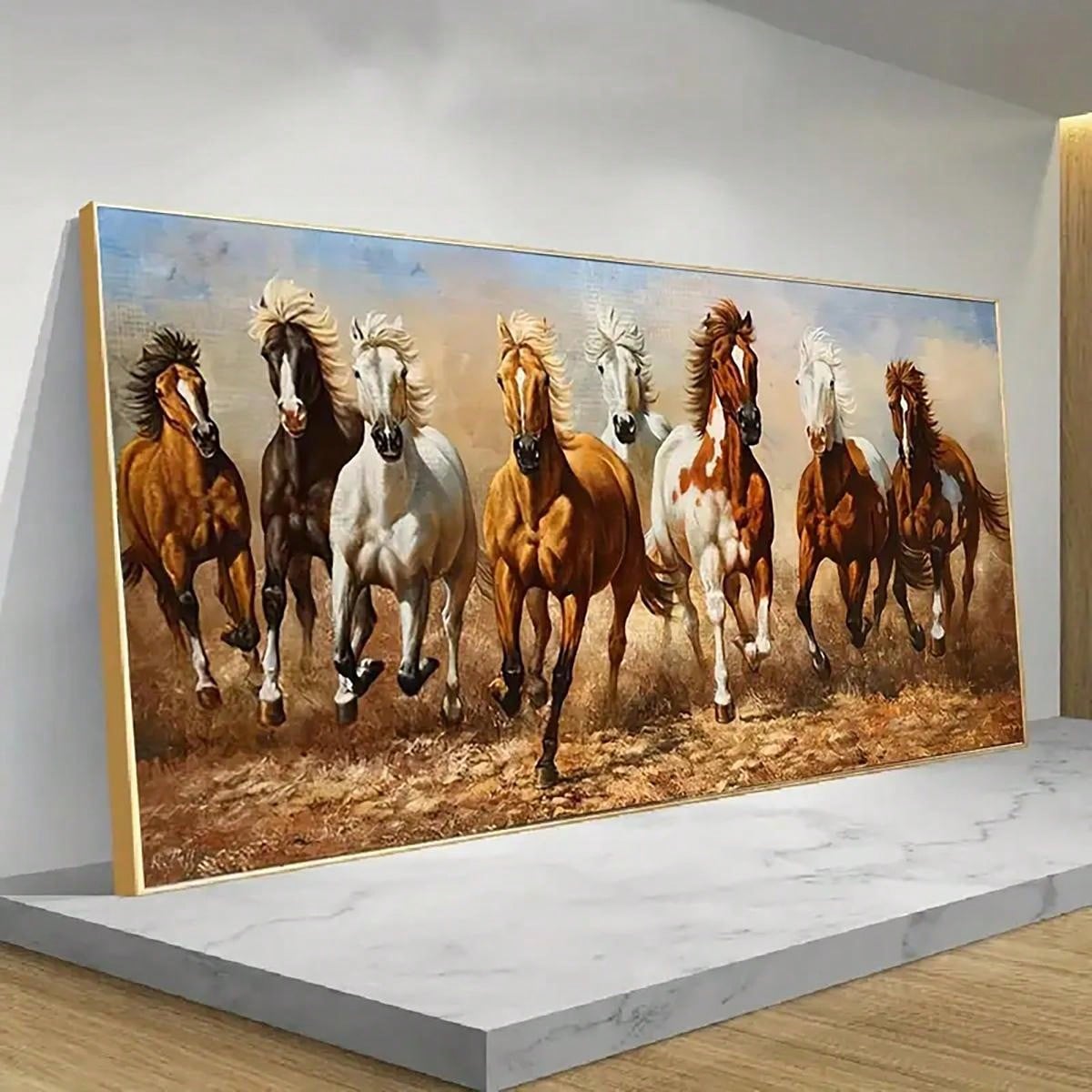 1pc Modern Running Horses Canvas Wall Art for Living Room Decor ...