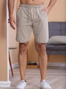 Men Shorts - Màu nâu  Mocha - Xem 3
