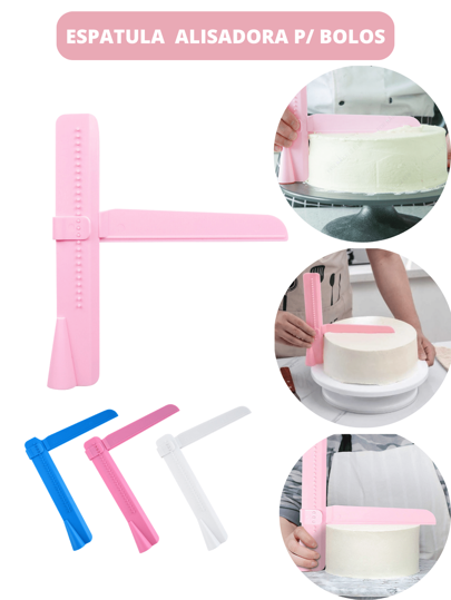 Espátula Nivelador Alisadora Regulável Angular Niveladora Bolo Régua Ajustável Plástico