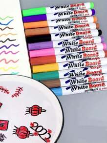 8/12 支装漂浮水绘画笔 - 神奇彩色水笔，适合儿童 DIY 玩具 - 彩色 - 查看 2