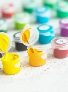 40*50cm Fashionable Digital Oil Painting Of Beach Wooden Bridge - Beige - View 6