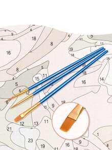 40*50cm Fashionable Digital Oil Painting Of Beach Wooden Bridge - Beige - View 7