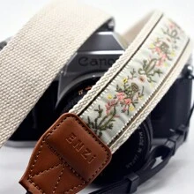 Vintage Stickerei Schultergurt Kamera Riemen mit Schlaufe und Schnellverschlussschnalle, geeignet für Canon Fujifilm Nikon DSLR Kameras