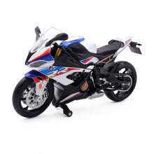 RMZ Modèle de moto BMW 1000 RR en alliage 1:12 simulé. Jouet pour enfants, décoration, voiture à glissière. Cadeau d'anniversaire authentique et approuvé, retour à l'école
