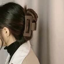 5 件/套发爪夹，INS 流行发夹，哑光暗沉发夹，大尺寸发饰，打造优雅发髻，适合日常佩戴 - 女士 - 彩色 - 查看 2