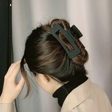 5 件/套发爪夹，INS 流行发夹，哑光暗沉发夹，大尺寸发饰，打造优雅发髻，适合日常佩戴 - 女士 - 彩色 - 查看 3