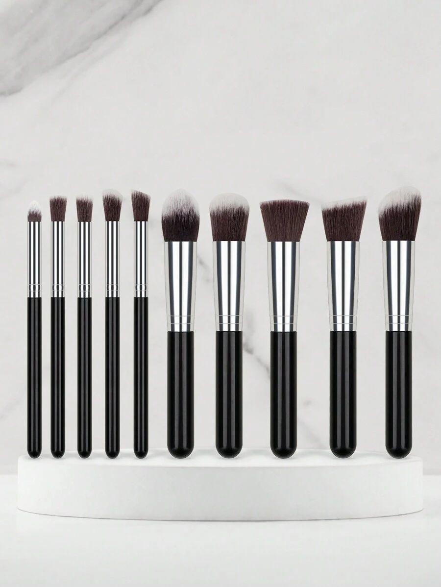 5 Big 5 Small 10 Makeup Brush Set New Makeup Tool Beauty Portable Makeup Tools,Brush Set,Makeup Brush Kit,Make Up Brush Set,Make Up Set Complete,Makeup Brush Set,Complete Makeup Kit,Brush Kit,Brushes Makeup Set,Makeup Gift Set,Set - Black - View 1
