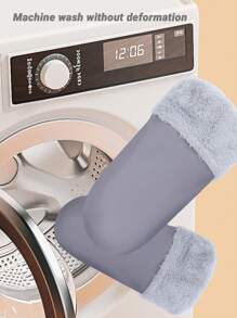 1pair Gray Baby Stroller Warm Gloves With Waterproof Fabric Lining - Grey - View 7