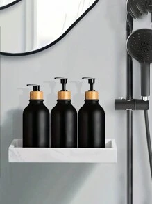2pcs Pump Bottles Dispenser, Soap Shampoo Dispenser, Pet Shower, Reusable Container With Pump, For Multipurpose Usage In Bathroom, Kitchen Or Makeup Supplies - Black - View 7