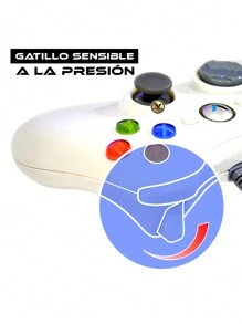 Control Alambrico Compatible con XBOX 360 / PC - Blanco - Ver 3