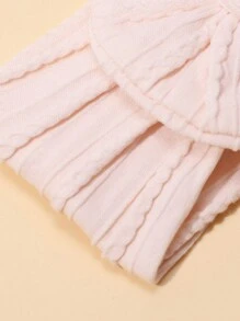 5 件套可爱女婴尼龙弹性柔软舒适蝴蝶结头带，适合日常使用 - 彩色 - 查看 3