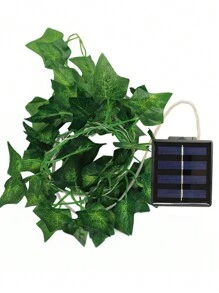 Artificial Ivy Vine Lights Led String Light With Green Leaves For Wall Hanging Decoration - White - View 3