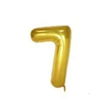 Globos decorativos, globos de cumpleaños, globos de números, globo metálico - Dorado - Ver 6