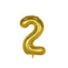 Globos decorativos, globos de cumpleaños, globos de números, globo metálico - Dorado - Ver 5