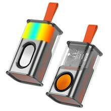 A36 Horn Wick Shake Bass Surround Stereo Transparent Wireless Bluetooth Speaker Audio Player - Grey - View 9