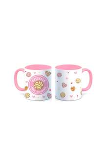 Taza "Cafecito" con chismes, - Rosa - Ver 2