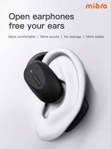 Mibro Micro O1 Sport Earbuds Bluetooth ENC HD Call Wireless Earphone 800mAh IPX6 Waterproof Open Ear Running Headphone With Microphone Black - Black - View 3