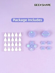 GeekShare 4 PCS Planet Button Cap Joystick Cover Compatible With Switch/OLED - 彩色 - 查看 5