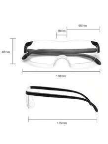 Lentes Aumento 160% De Visión Lupa Ampliación - Negro - Ver 2