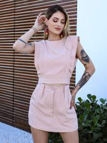 Women Two-piece Outfits - Màu be - Xem 3