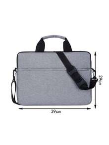 1入組帆布手提文件袋,商務會議公文包,筆記本手提電腦袋,男士手拿包、手提袋、手腕包,旅遊秋季物品必備,大容量防盜攜帶輕便,聖誕萬聖節男性禮物 - 灰色 - 查看 3