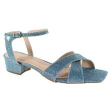 Women Heeled Sandals - Màu xanh lam - Xem 2