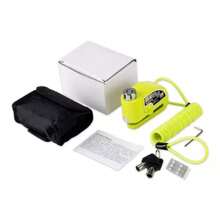 Alarma Motocicle Bloqueo Impermeable Freno Disco Candado - Amarillo - Ver 2