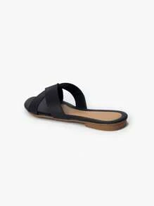 Women Slides - Black - View 4