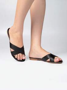 Women Slides - Black - View 1