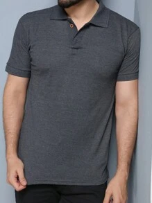 Men Polo Shirts - Gris Oscuro - Ver 2