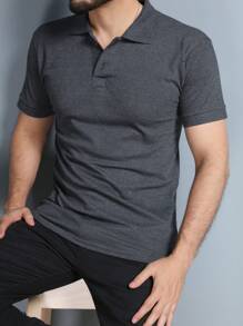 Men Polo Shirts - Gris Oscuro - Ver 6