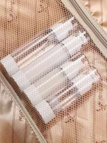 1PC Vacuum Travel Sub-packing Bottle, Travel Portable Lotion Bottle, Press Type Small Spray Bottle, Airless Pump Press Bottle Empty Plastic Vacuum Lotion Bottles, Clear Containers Cosmetics Skincare Travel Size Dispenser (100ML ) - Clear - View 5