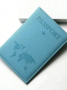 1PC Bao da hộ chiếu Bao da đựng thẻ bằng da PU dành cho nữ Bao da đựng nam Bao da kiểu vân đá cẩm thạch Air Plan Bao da đựng hộ chiếu du lịch Bao da đựng hộ chiếu doanh nghiệp Bao da đựng thẻ ID Thẻ ngân hàng Unisex Hộ chiếu mỏng Bao da đựng thẻ RFID Phụ kiện du lịch Bao da đựng ví - Màu xanh lam - Xem 2