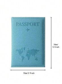 1PC Bao da hộ chiếu Bao da đựng thẻ bằng da PU dành cho nữ Bao da đựng nam Bao da kiểu vân đá cẩm thạch Air Plan Bao da đựng hộ chiếu du lịch Bao da đựng hộ chiếu doanh nghiệp Bao da đựng thẻ ID Thẻ ngân hàng Unisex Hộ chiếu mỏng Bao da đựng thẻ RFID Phụ kiện du lịch Bao da đựng ví - Màu xanh lam - Xem 5