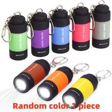 XIANG YU 1pc USB Rechargeable Mini Rotary Switch High Brightness LED Flashlight Keychain For Nighttime, Illumination, Outdoor Use Halloween Car Accessories Bag Charm Backpack For School Cute Goth Y2k - Multicolor - View 11