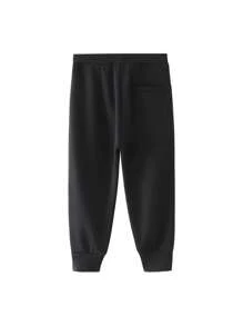 Annil Quần thể thao mùa đông dày dặn ấm áp cho bé trai và bé gái Màu đen - màu đen - Xem 3