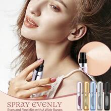 5入/3入/1入個人攜帶補充香水旅行瓶，香水噴霧器 - 粉紅金黑藍銀 - 查看 7