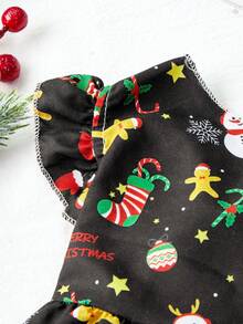 PETSIN 1件聖誕節狗衣服,公主風格聖誕老人服裝 - 彩色 - 查看 7