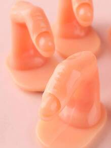 1个假指甲美甲练习工具，适用于天然指甲，可用于练习亚克力凝胶美甲，也可作为手部美甲训练展示装饰。 - 粉色 - 查看 5