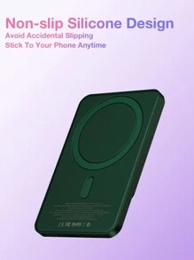 20W Magnetic Wireless Power Bank Wireless Charging External Battery 10000mAh - Dark Green - View 3