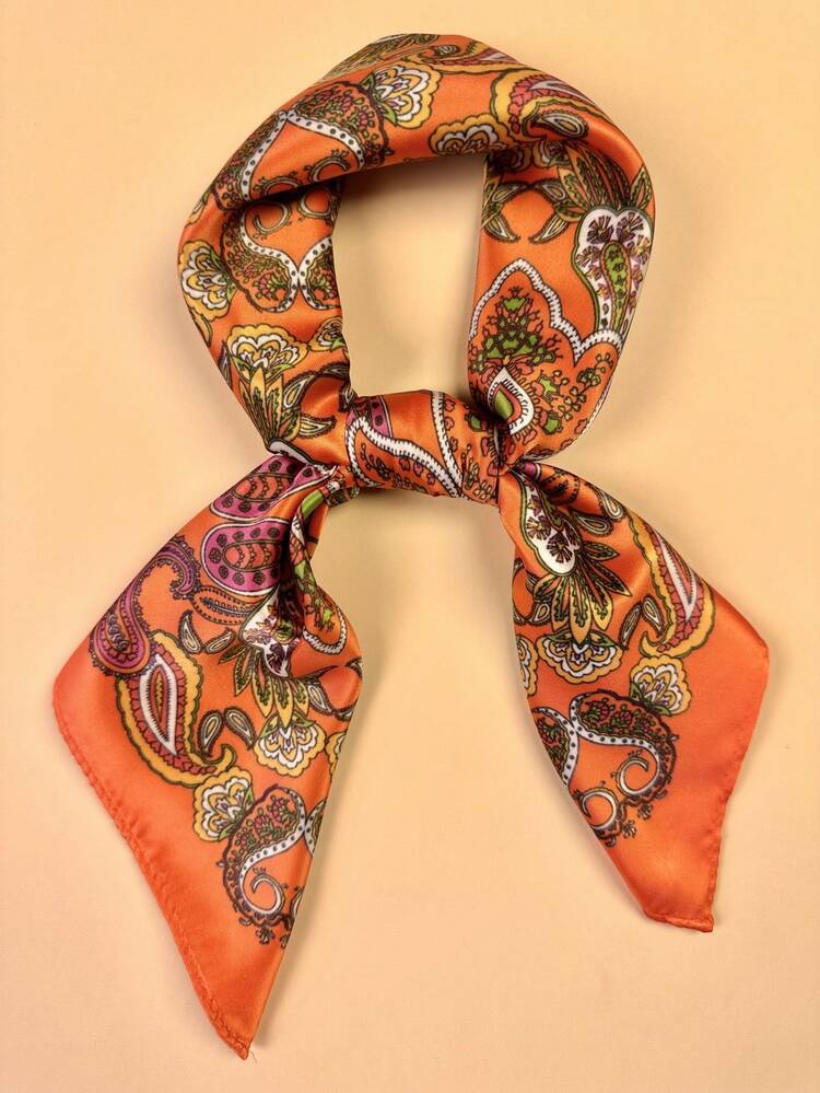 1PC Boho Paisley Print Head Wrap Bandana - Multicolor - View 2