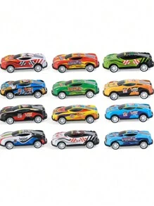 8入組隨機迷你壓鑄金屬迴力賽車玩具，適合 4-8 歲兒童派對禮物，適合教室獎品盒、禮品袋填充物和皮納塔填充物 - 彩色 - 查看 1