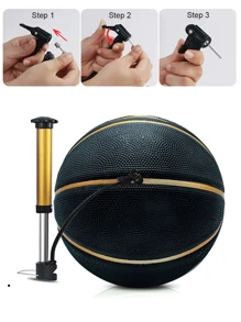 1 套 35L 大容量背包，配铝合金泵和 2 个泵针，可容纳 15.6 英寸笔记本电脑包，防水耐磨黑色运动训练器材包，带网眼口袋和独立鞋隔层的健身包，适用于男女户外骑行游泳旅行，可容纳头盔足球排球橄榄球篮球背包 - 黑色 - 查看 9